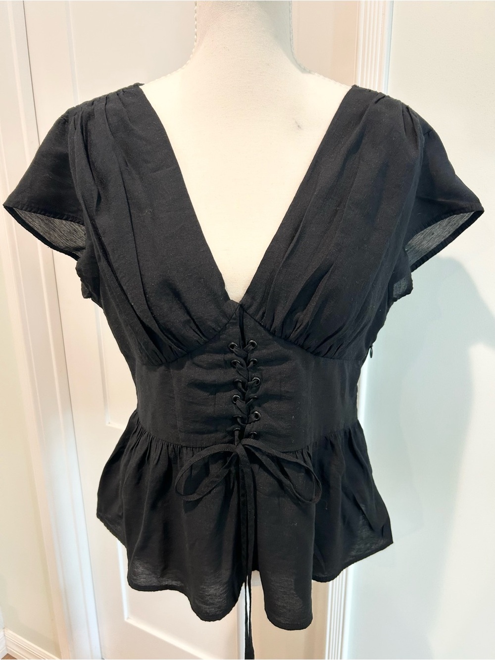 Future Collective Corset Peplum Blouse